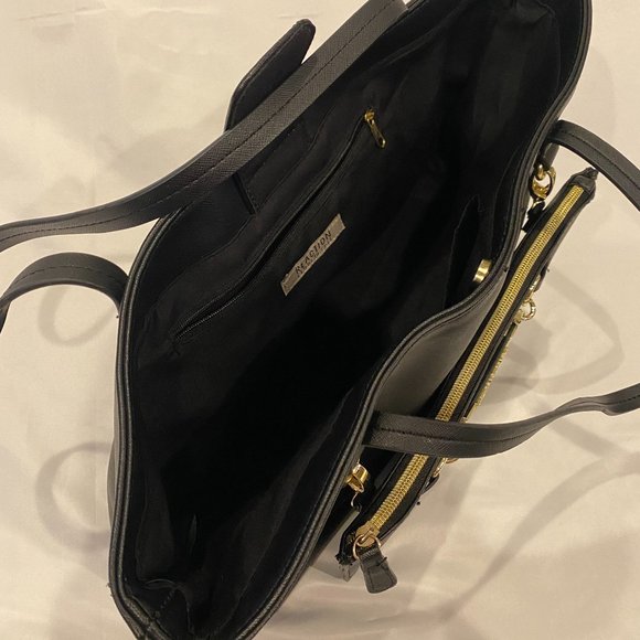 NWOTs Kenneth Cole Reaction Women's New Black Tote and Shoulder Bag Combo - Picture 5 of 8